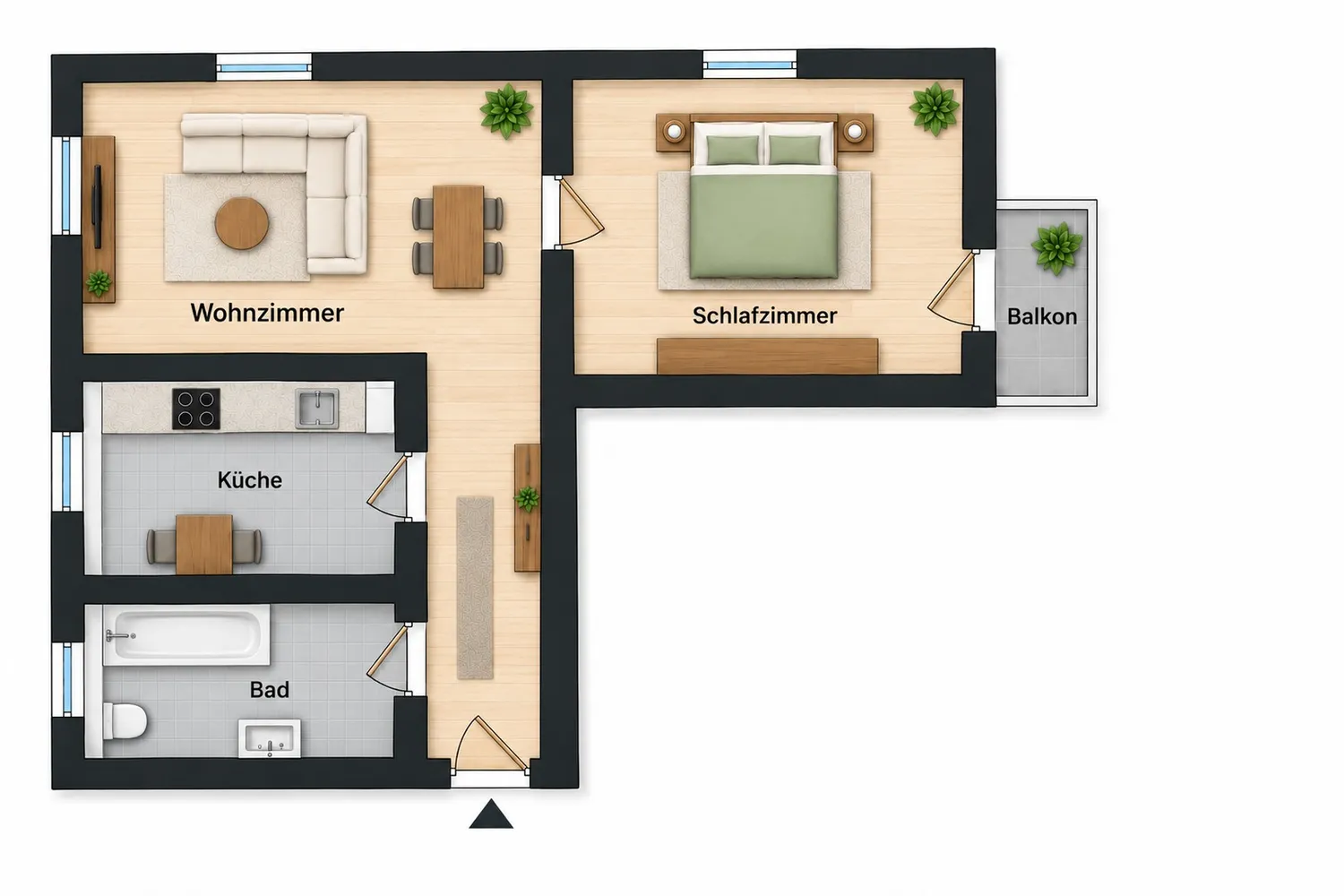 2 Zimmer Wohnung mit 51 m² in Amberg – Bild 5