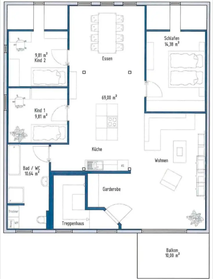 4 Zimmer Wohnung mit 119 m² in Rudolstadt – Bild 4
