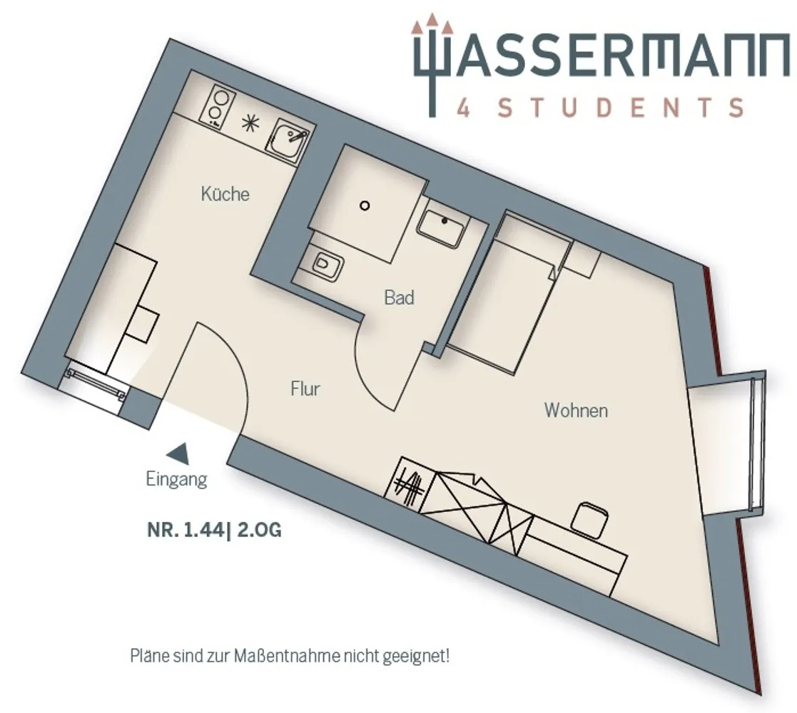 1 Zimmer Wohnung mit 32 m² in Erlangen – Bild 3