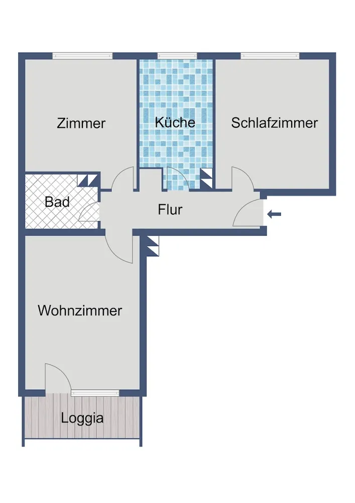 3 Zimmer Wohnung mit 62 m² in Darmstadt – Bild 6