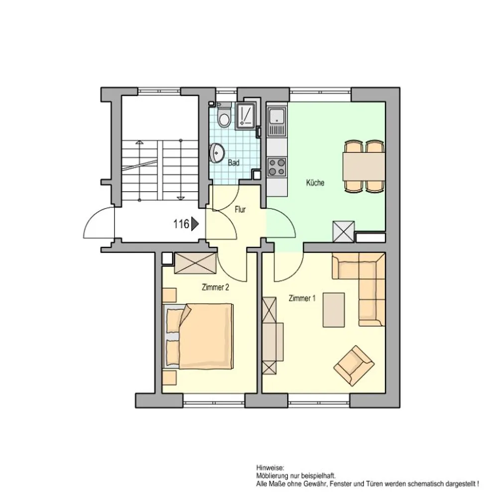 2 Zimmer Wohnung mit 44 m² in Herne – Bild 7