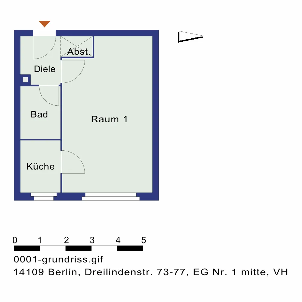 1 Zimmer Wohnung mit 32 m² in Berlin – Bild 6