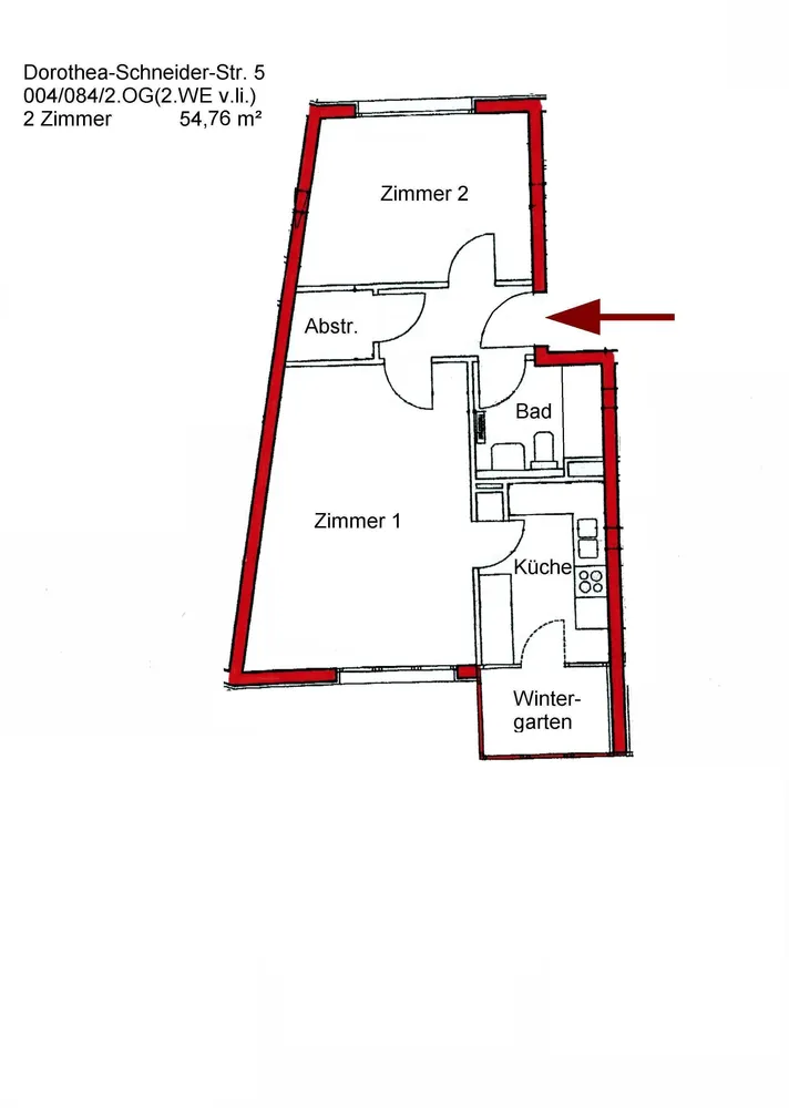 2 Zimmer Wohnung mit 55 m² in Potsdam – Bild 4