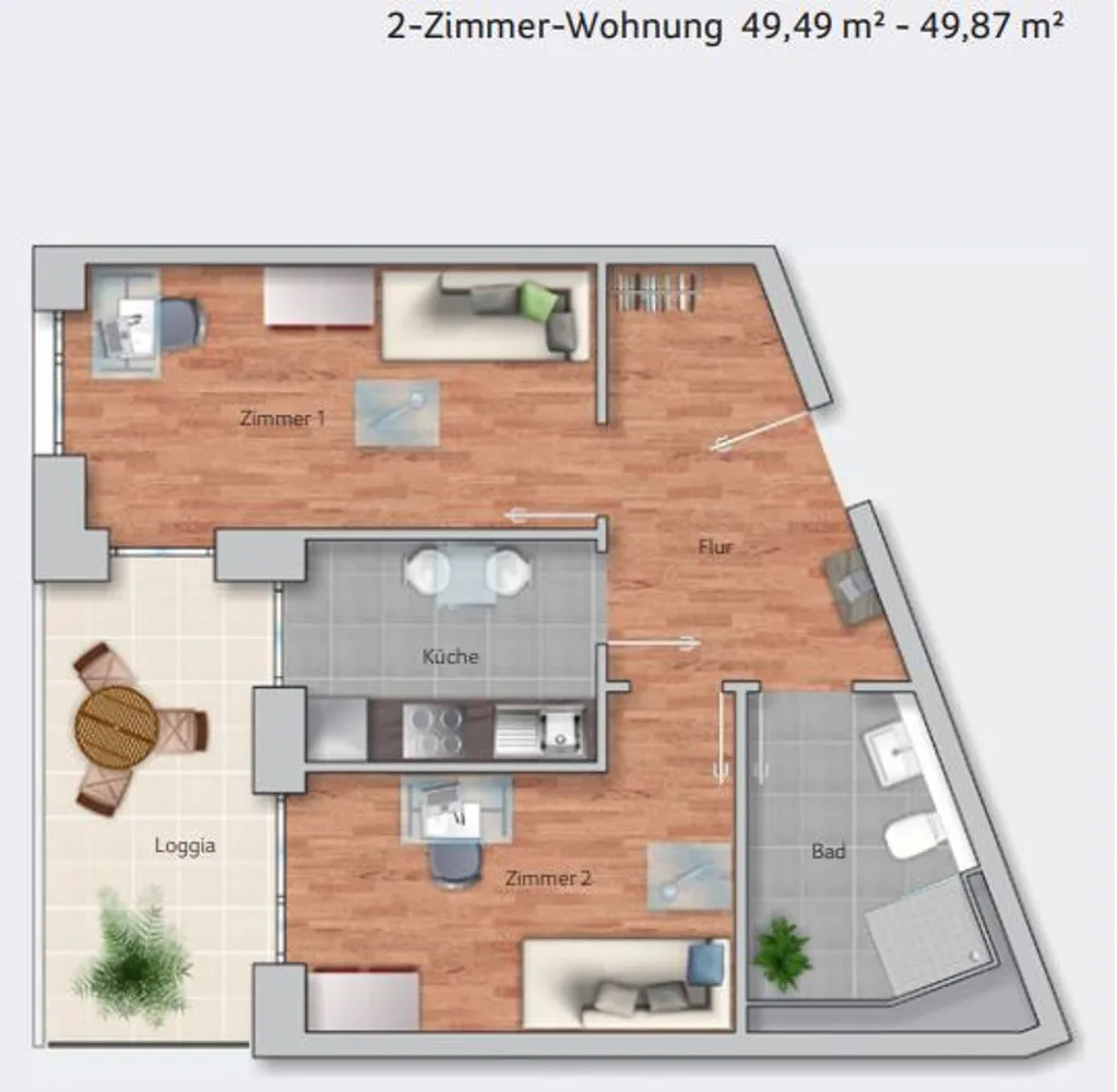 2 Zimmer Wohnung mit 50 m² in Heidelberg – Bild 5