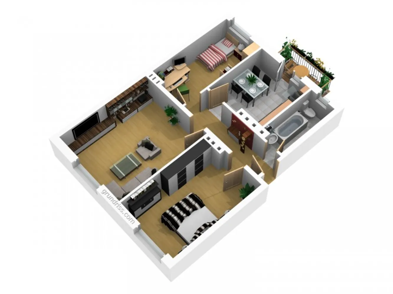 3 Zimmer Wohnung mit 64 m² in Magdeburg – Bild 2