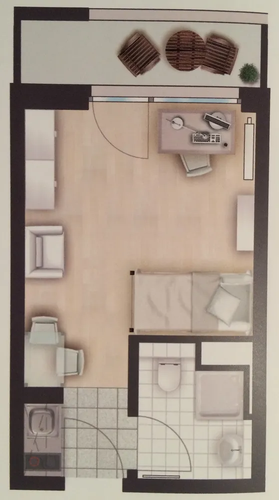 1 Zimmer Wohnung mit 25 m² in Regensburg – Bild 7