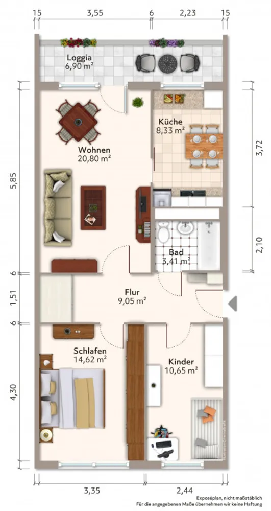 3 Zimmer Wohnung mit 69 m² in Bautzen – Bild 7