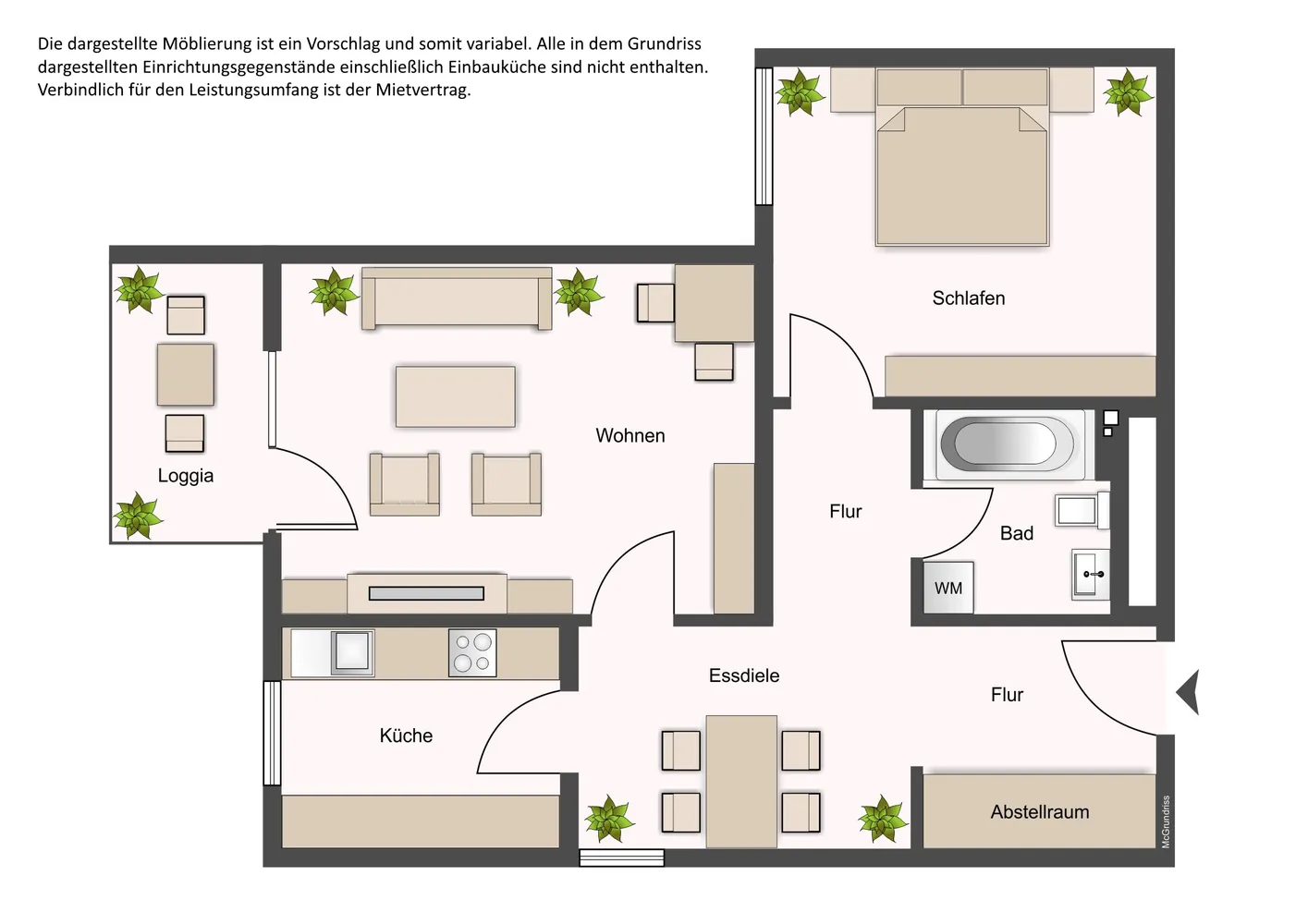 2 Zimmer Wohnung mit 64 m² in Darmstadt – Bild 4