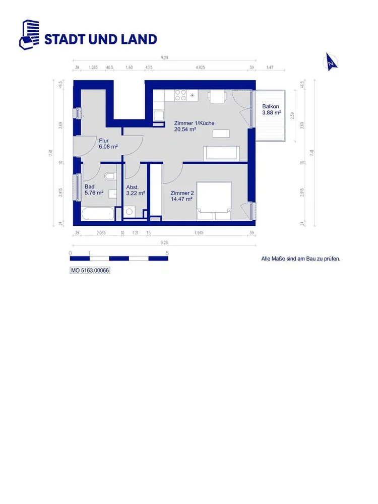 2 Zimmer Wohnung mit 52 m² in Berlin – Bild 8