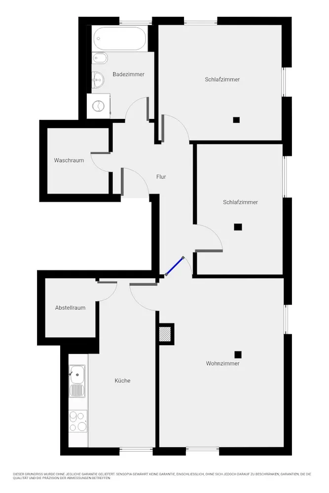 3 Zimmer Wohnung mit 61 m² in Delitzsch – Bild 1