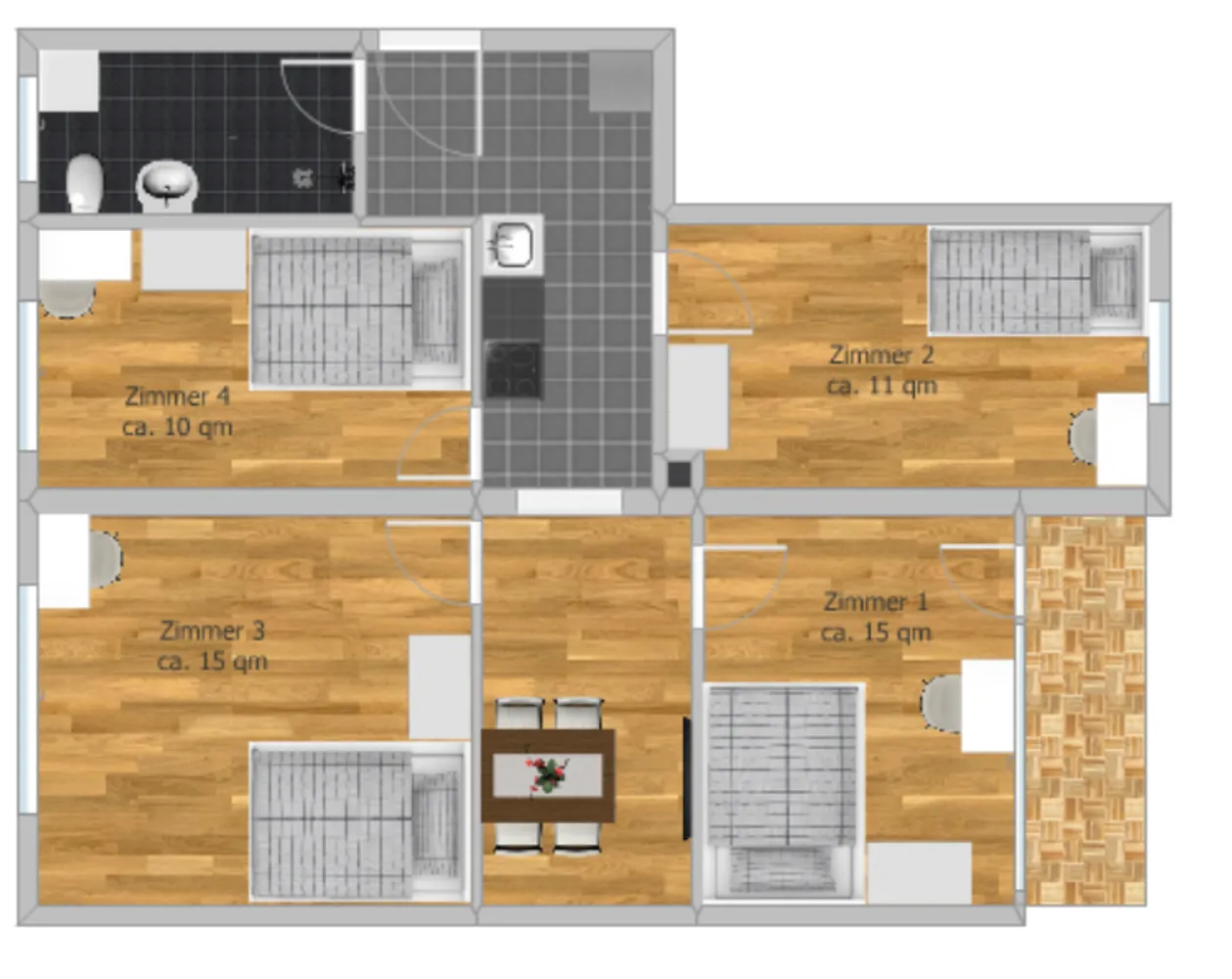 WG-Zimmer mit 15 m² in München – Bild 6