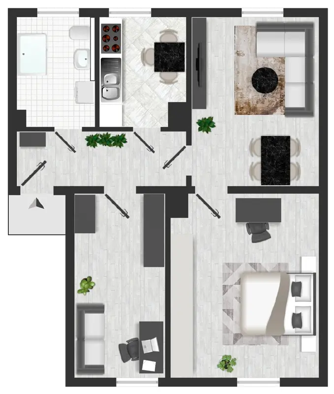 2 Zimmer Wohnung mit 51 m² in Dresden – Bild 5