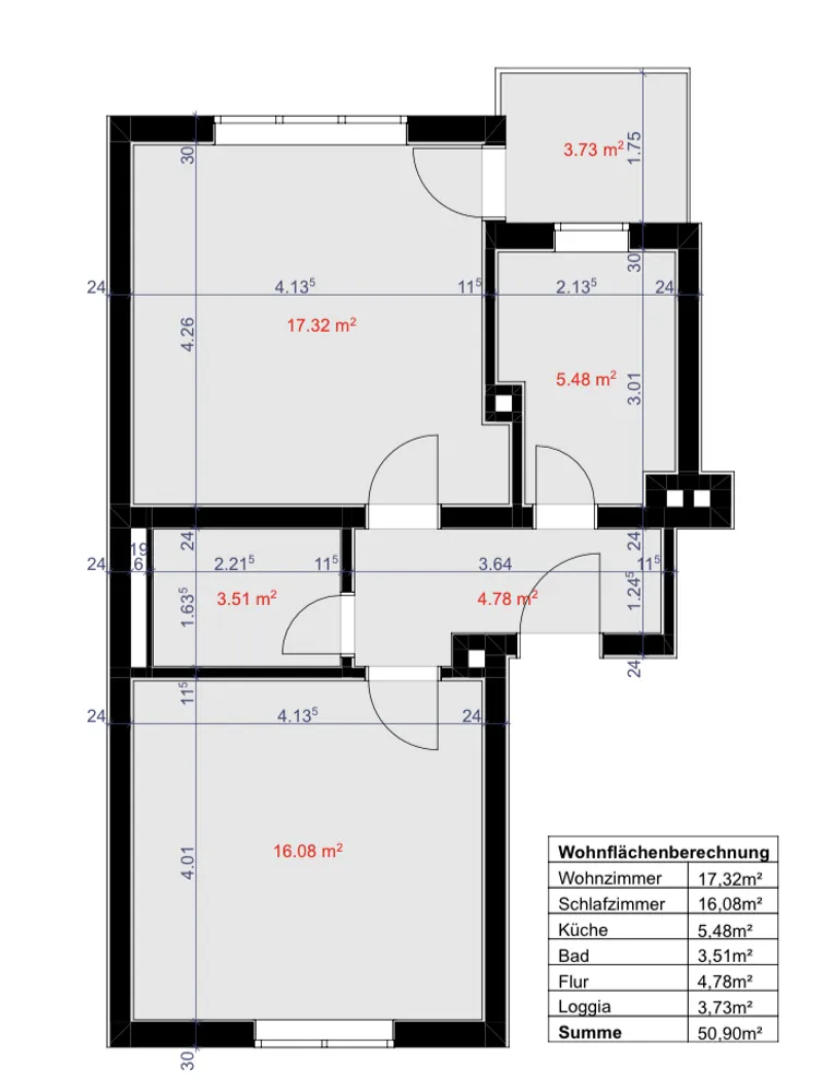 2 room apartment with 51 m² in Frankfurt am Main – Photo 3