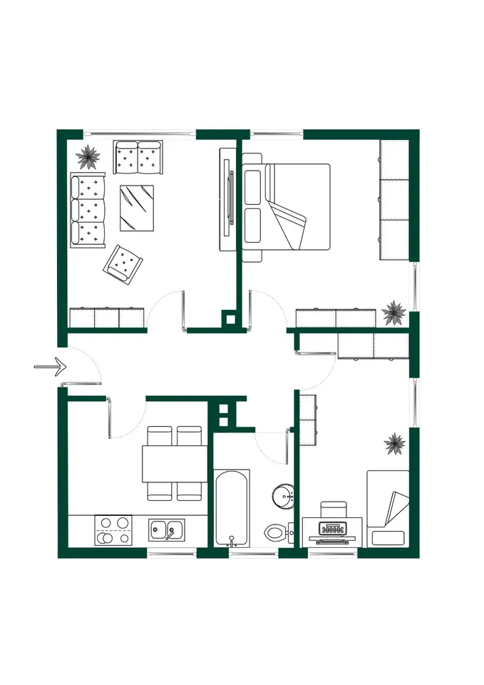 3 room apartment with 65 m² in Gera – Photo 5