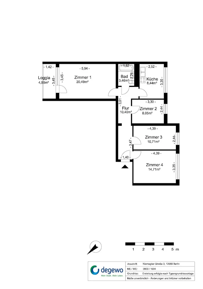 4 Zimmer Wohnung mit 78 m² in Berlin – Bild 4