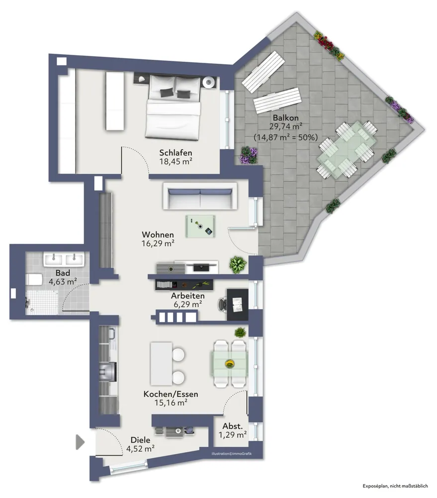 2 Zimmer Wohnung mit 82 m² in Limburg an der Lahn – Bild 6