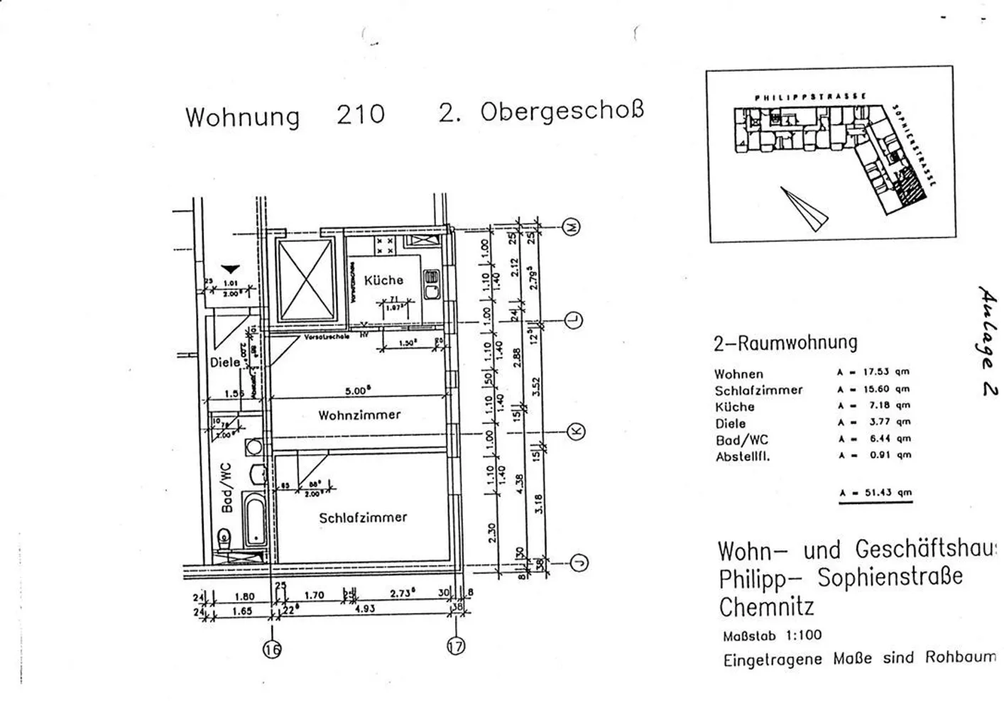 2 room apartment with 51 m² in Chemnitz – Photo 6