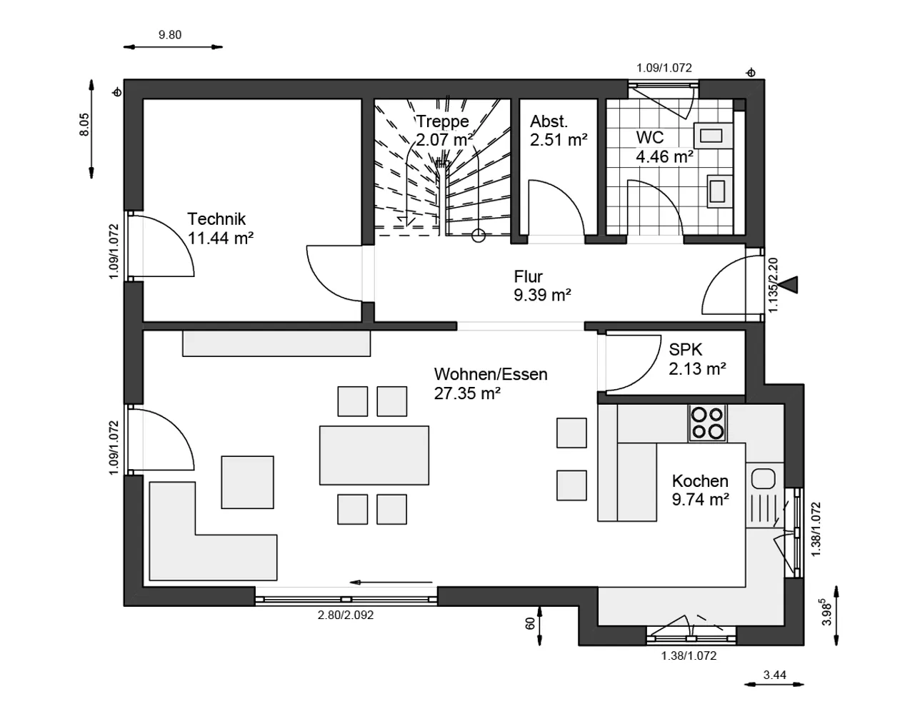 3 Zimmer Haus mit 132 m² in Recklinghausen – Bild 2