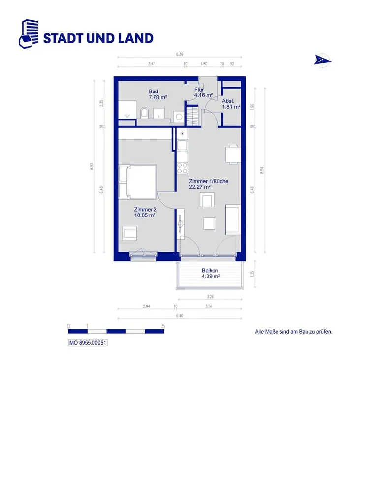 2 Zimmer Wohnung mit 57 m² in Berlin – Bild 8