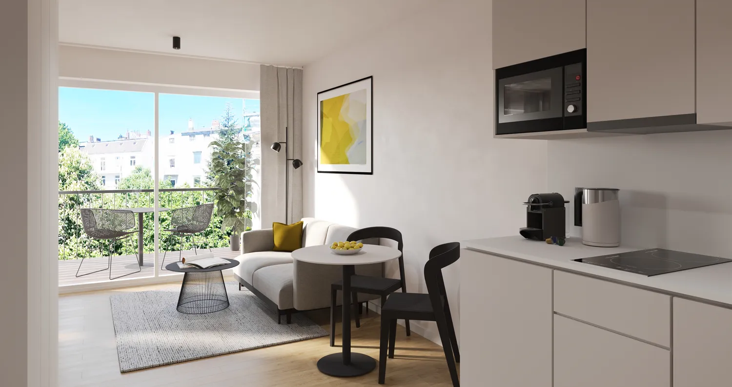 1 Zimmer Wohnung mit 28 m² in Hamburg – Bild 2