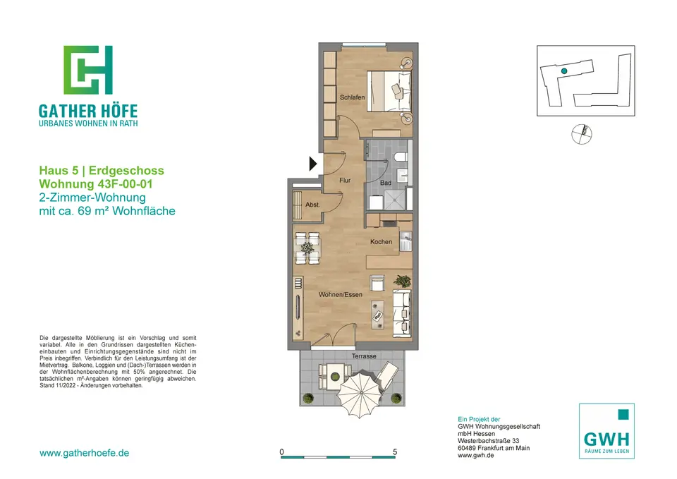 2 Zimmer Wohnung mit 63 m² in Düsseldorf – Bild 6