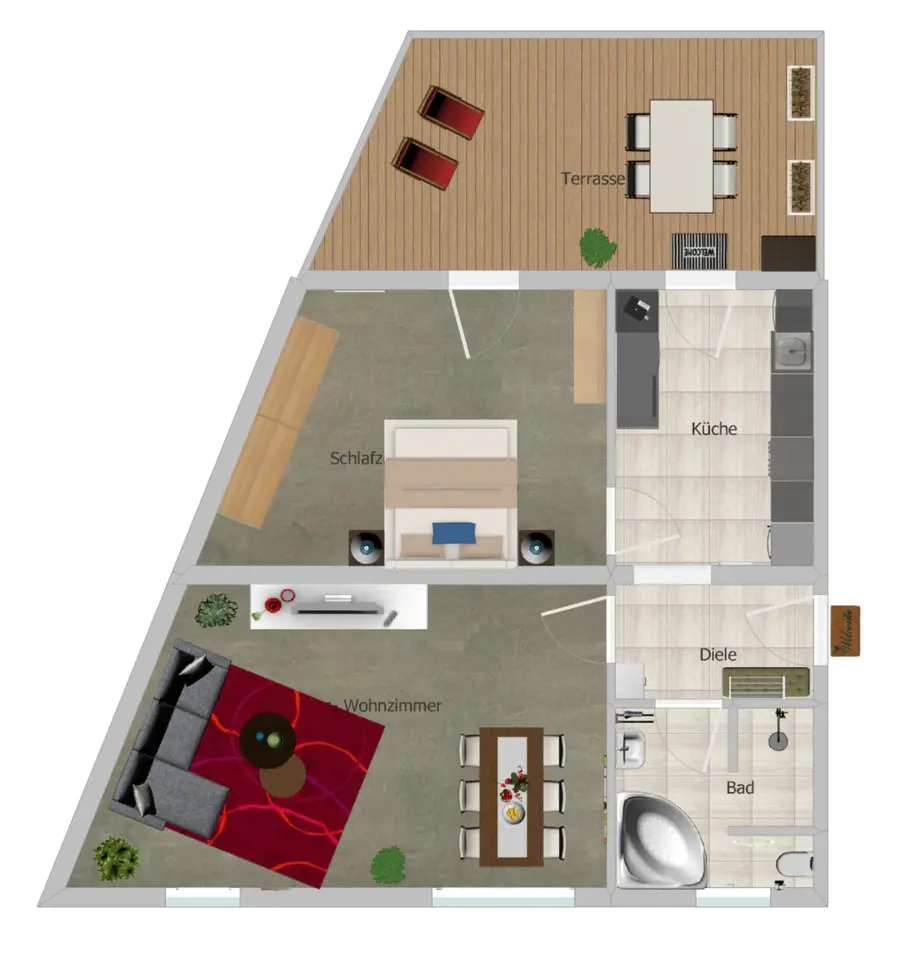 2 Zimmer Wohnung mit 74 m² in Bitterfeld-Wolfen – Bild 4