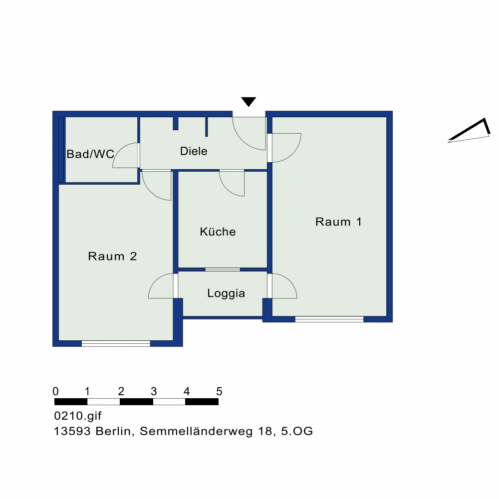 2 room apartment with 59 m² in Berlin – Photo 7