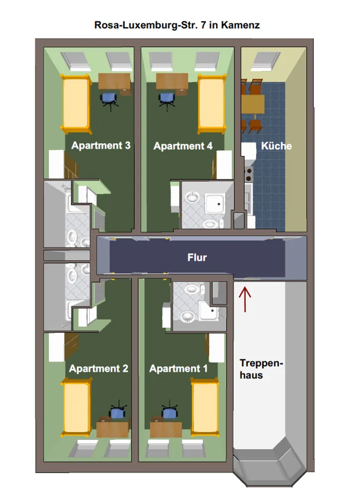 4 room apartment with 95 m² in Kamenz – Photo 11