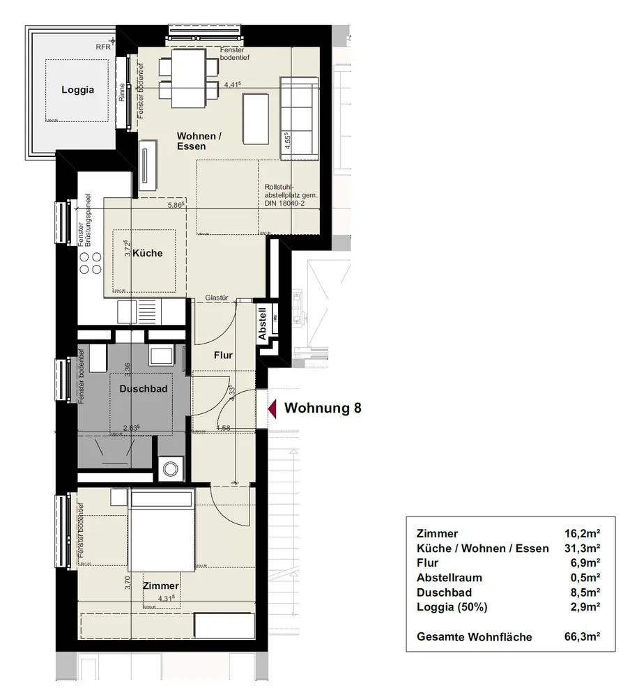 2 Zimmer Wohnung mit 66 m² in Hannover – Bild 11
