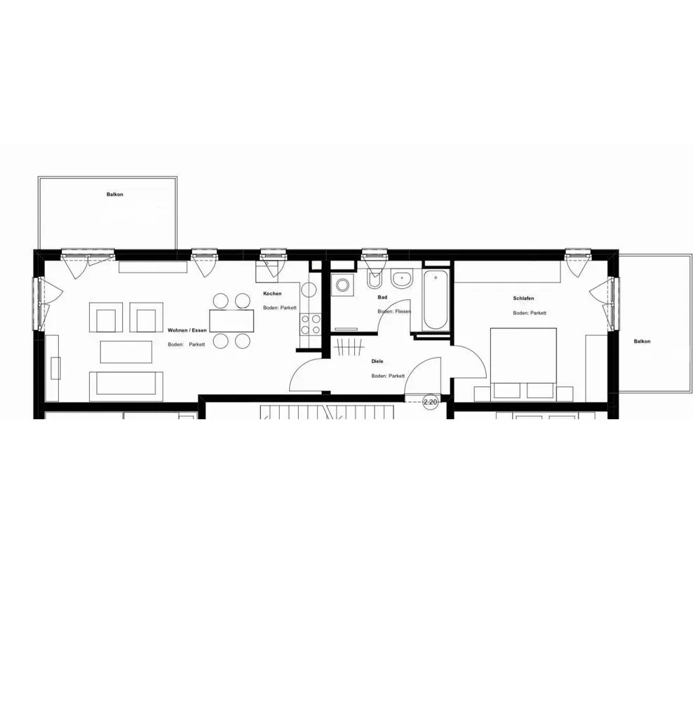 2 Zimmer Wohnung mit 67 m² in München – Bild 8
