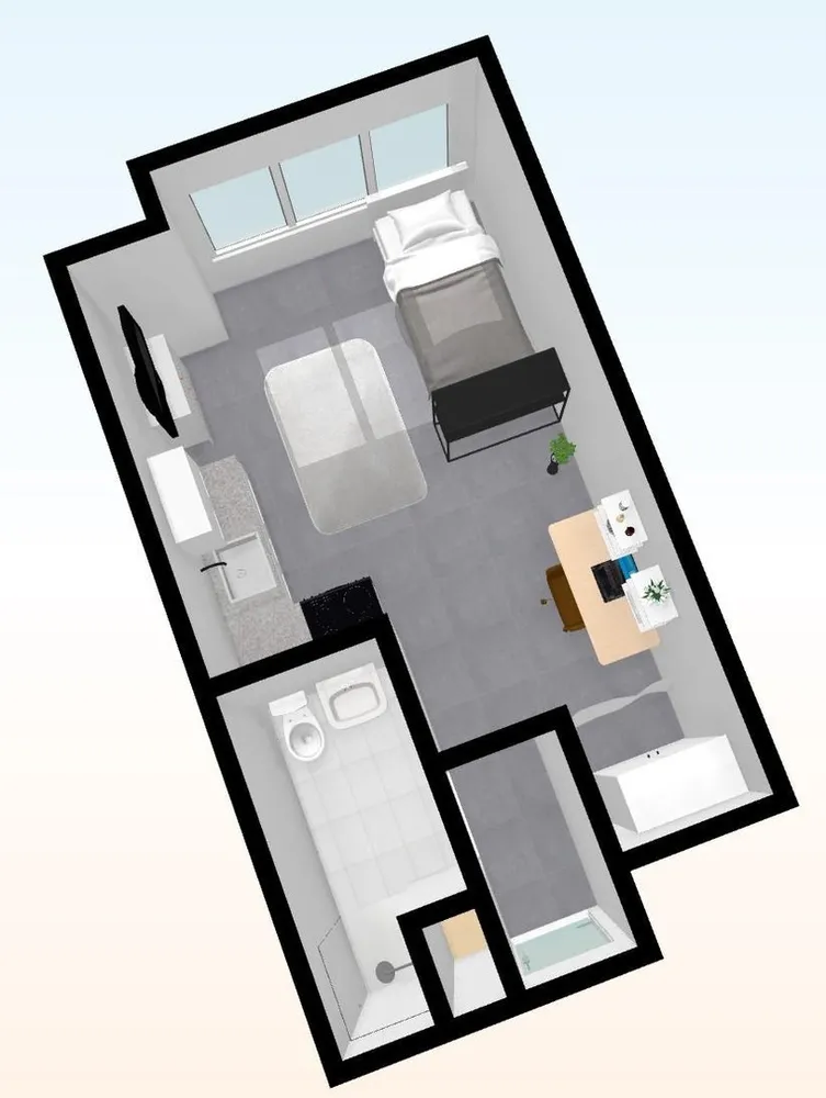 1 Zimmer Wohnung mit 25 m² in Köln – Bild 6