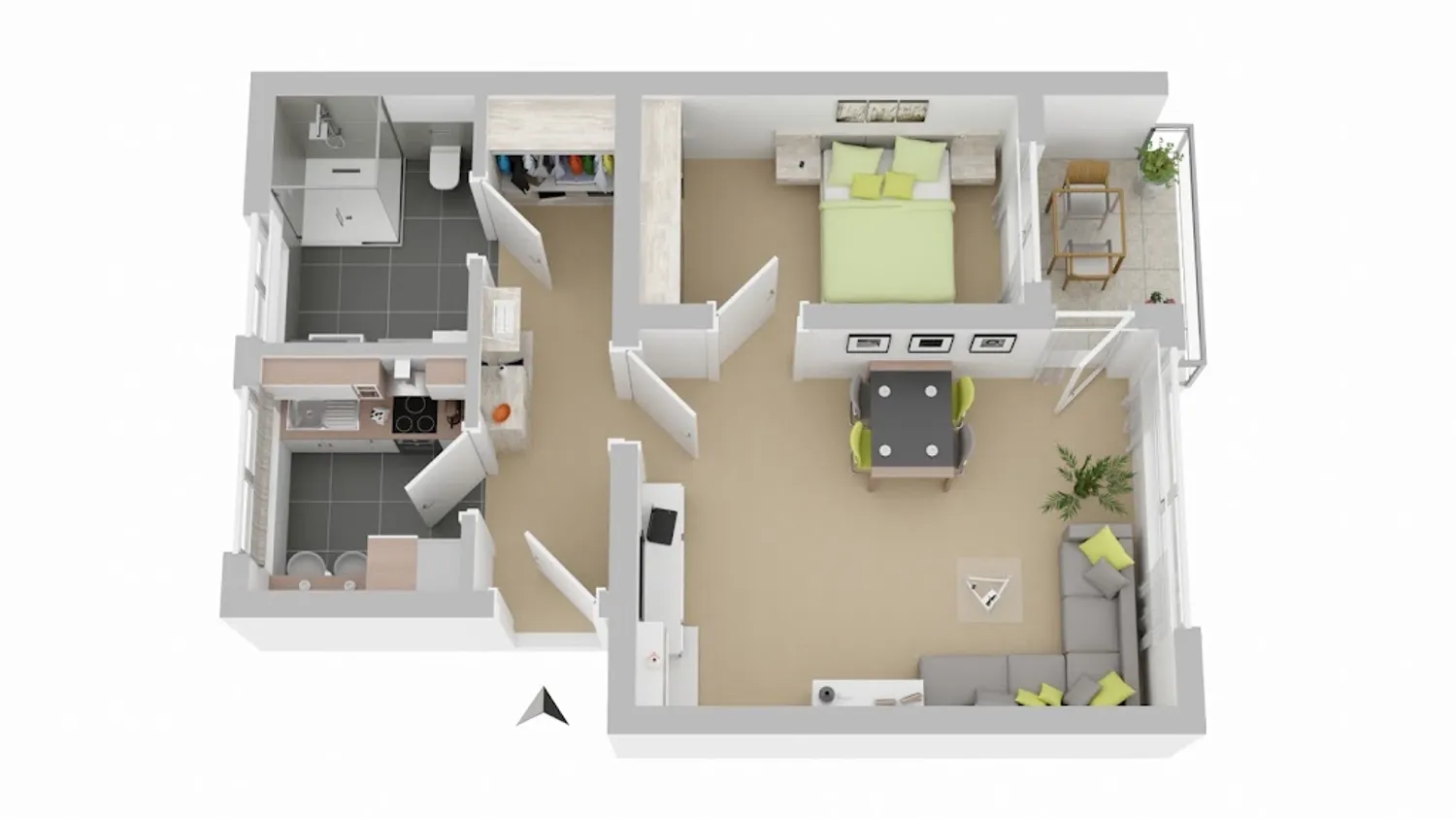 2 Zimmer Wohnung mit 42 m² in Braunschweig – Bild 2