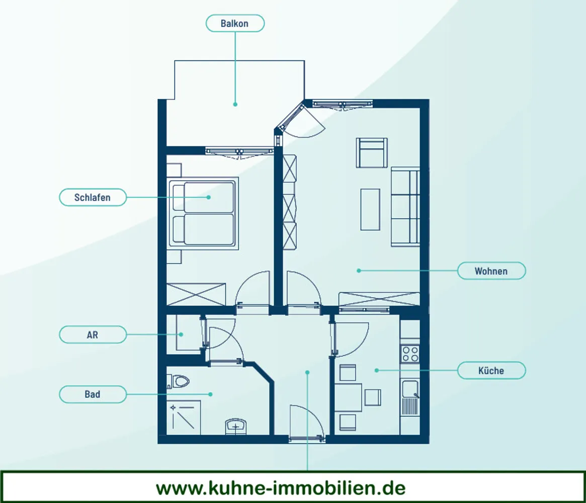 2 Zimmer Wohnung mit 64 m² in Lünen – Bild 10
