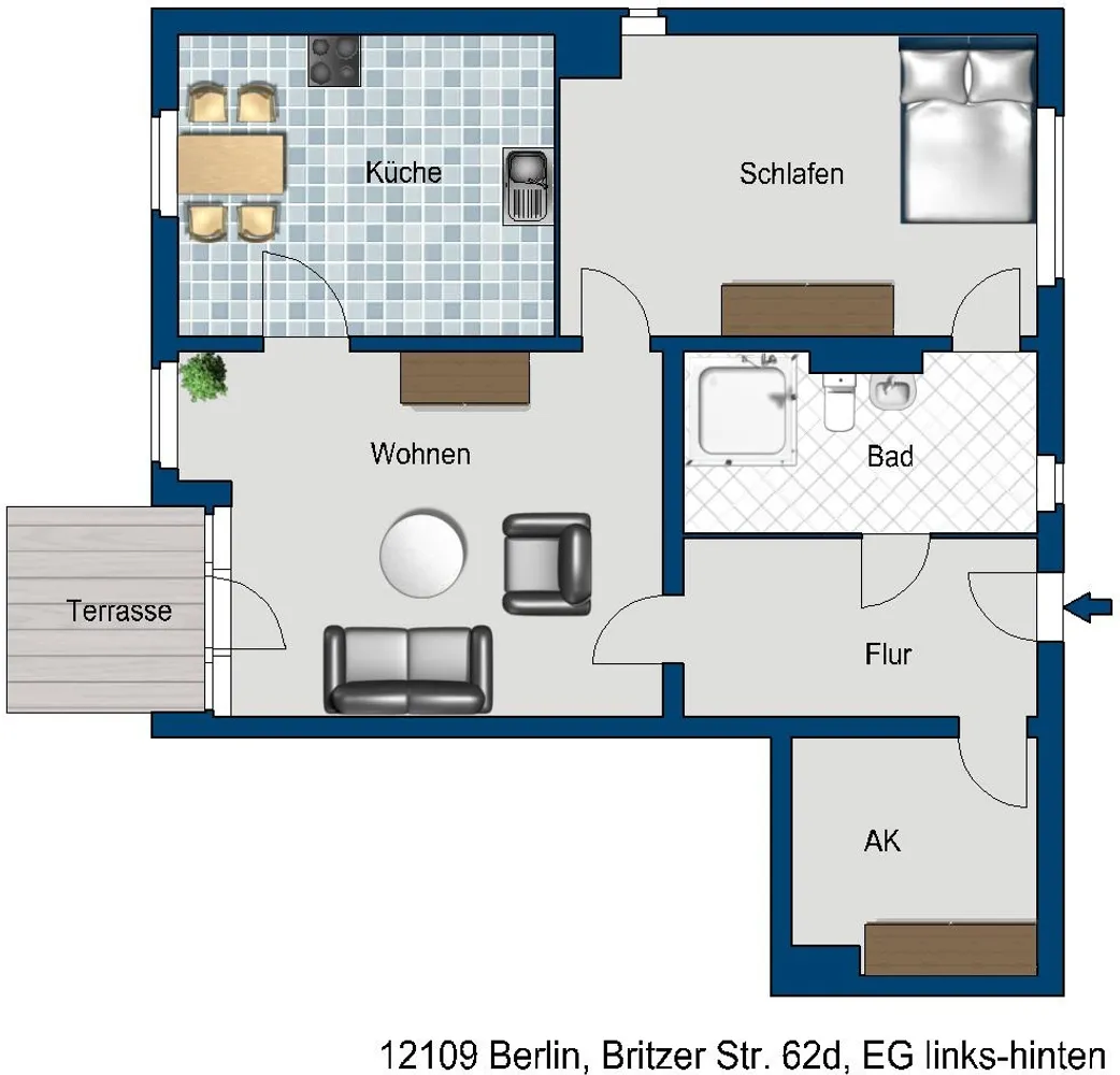 2 room apartment with 76 m² in Berlin – Photo 4
