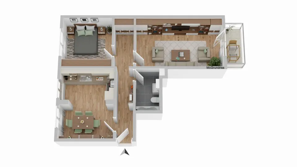 2 Zimmer Wohnung mit 63 m² in Rostock – Bild 5