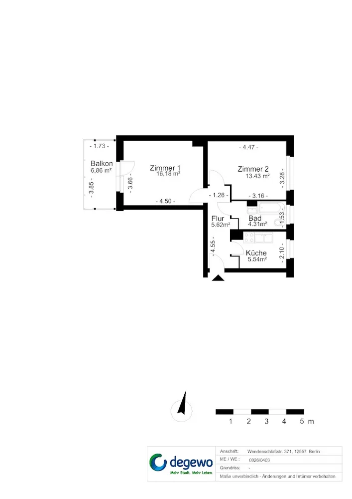 2 Zimmer Wohnung mit 49 m² in Berlin – Bild 11