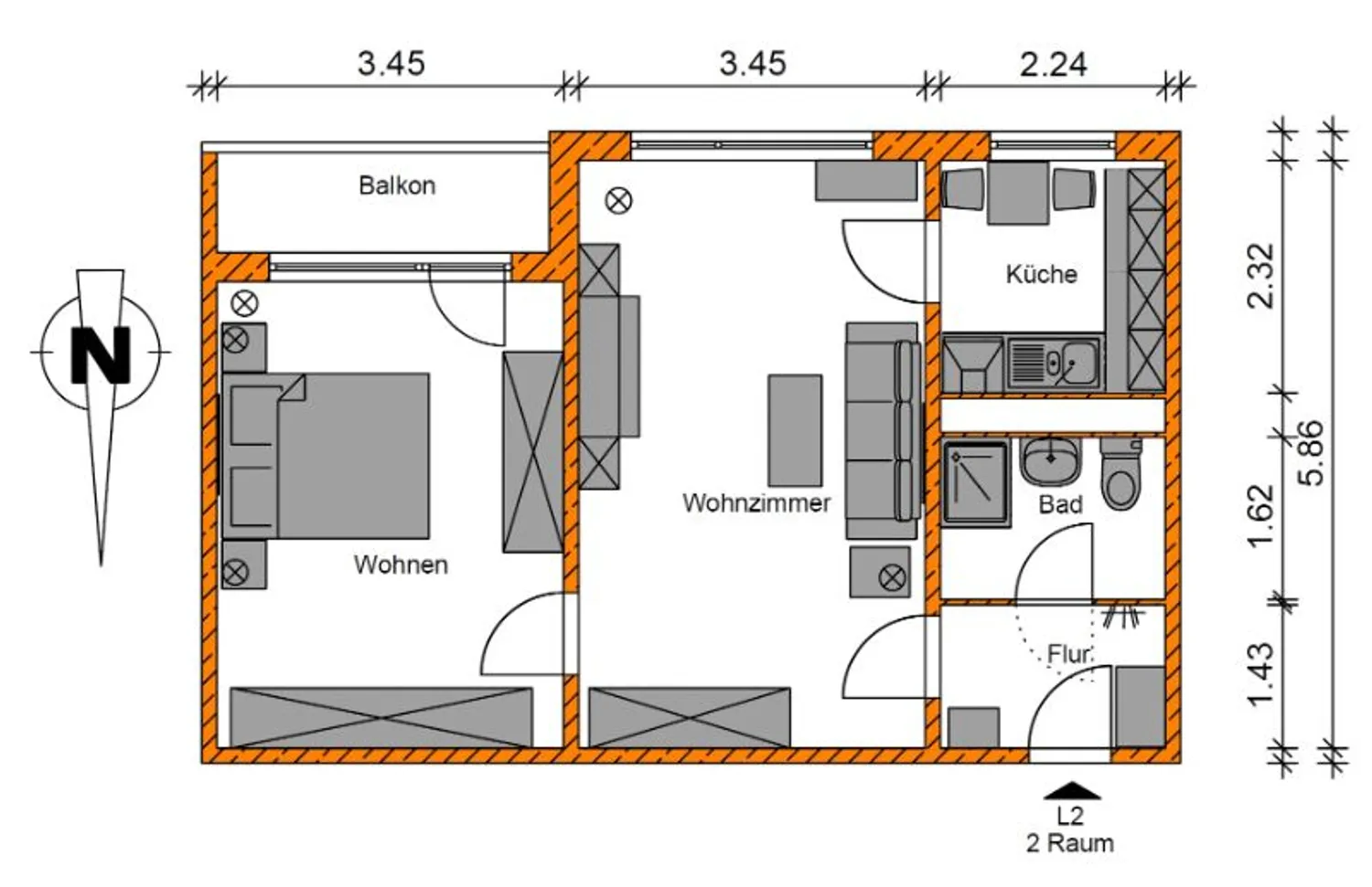 2 Zimmer Wohnung mit 49 m² in Magdeburg – Bild 10