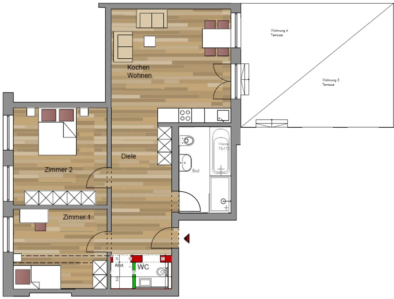 2 Zimmer Wohnung mit 86 m² in Solingen – Bild 5