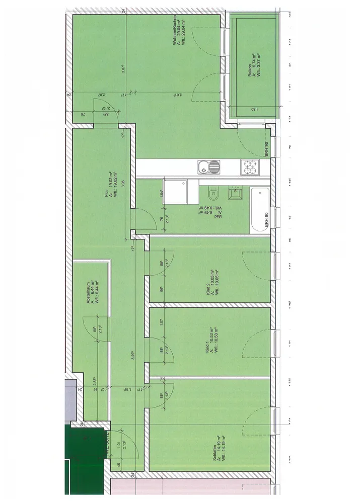 4 Zimmer Wohnung mit 102 m² in Rostock – Bild 2