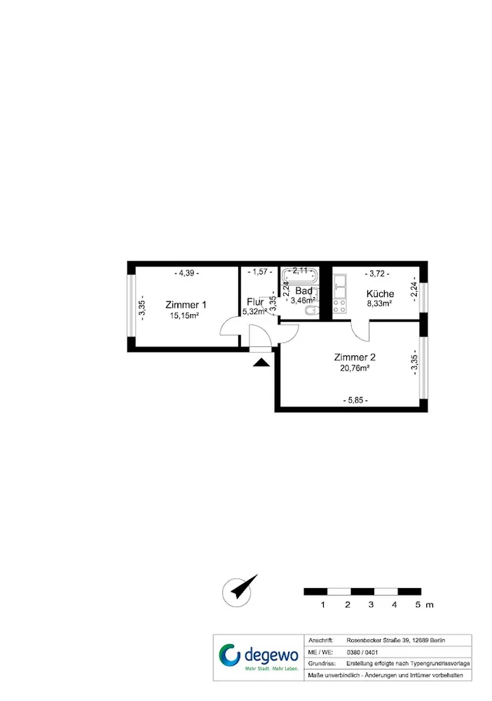 2 Zimmer Wohnung mit 53 m² in Berlin – Bild 10