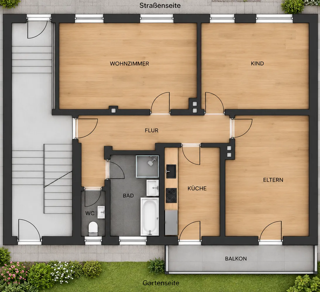 3 Zimmer Wohnung mit 85 m² in Bamberg – Bild 6