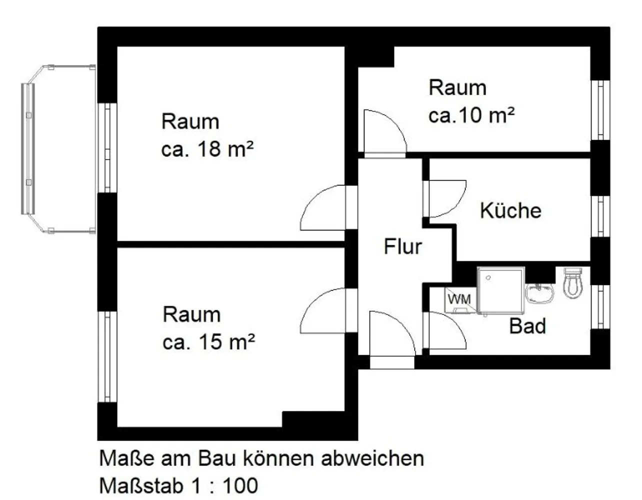 3 Zimmer Wohnung mit 59 m² in Halle (Saale) – Bild 9