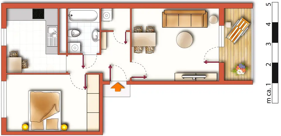 2 Zimmer Wohnung mit 49 m² in Wurzen – Bild 10