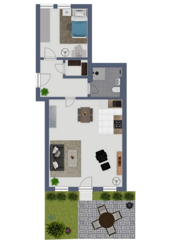 2 Zimmer Wohnung mit 52 m² in Stralsund – Bild 4