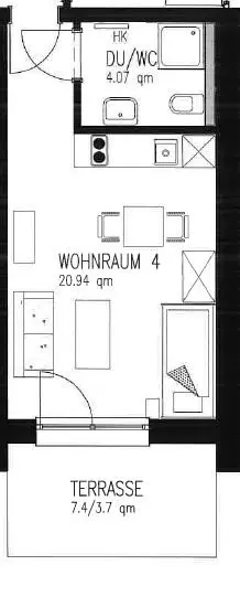 Studio mit 28 m² in Metzingen – Bild 5