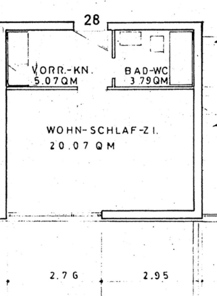 1 room apartment with 28 m² in Munich – Photo 4