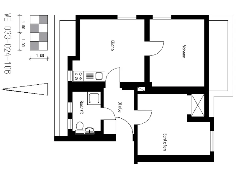 3 Zimmer Wohnung mit 61 m² in Dortmund – Bild 2