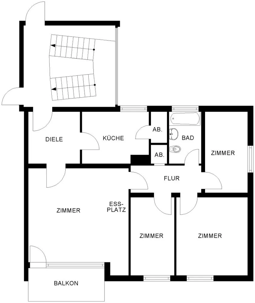 4 Zimmer Wohnung mit 87 m² in Bochum – Bild 2