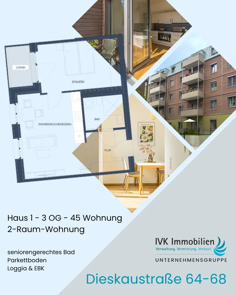 2 Zimmer Wohnung mit 47 m² in Leipzig – Bild 1