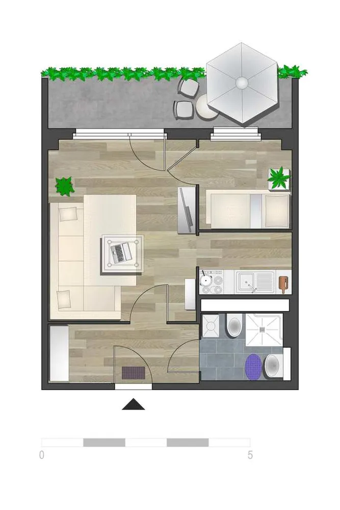 1 Zimmer Wohnung mit 36 m² in Chemnitz – Bild 5